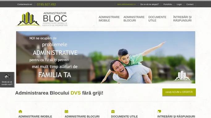 Bloc Administrator - Administrare Imobile si Asociatii de proprietari