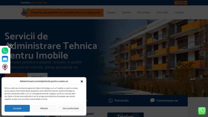 Firma Servicii administrare imobile si blocuri in Bucuresti