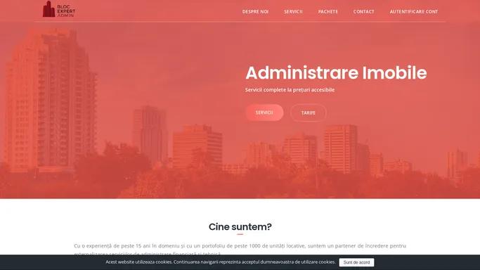 Administrare Imobile - Bloc Expert Admin