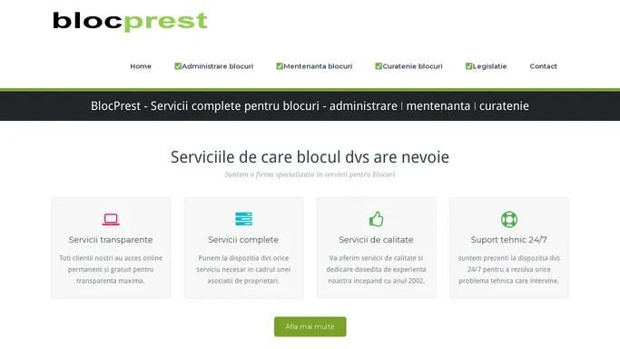 blocprest.ro | Servicii pentru blocuri