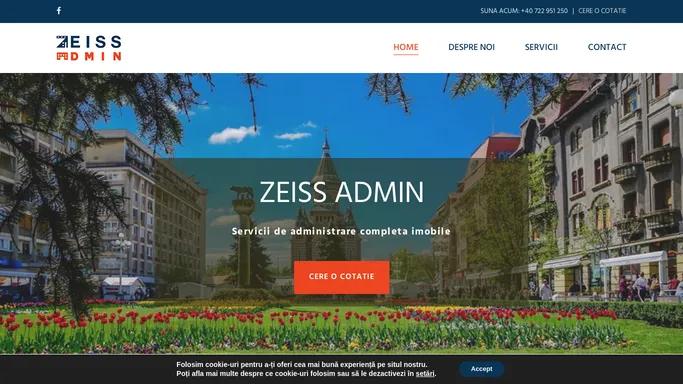 ZEISS ADMIN - Administrare blocuri si i mobileTimisoara. Administratorul de bloc care se implica!