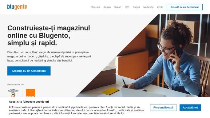 Creare Magazin Online pe Platforma Ecommerce Magento. Realizare magazine online - Blugento