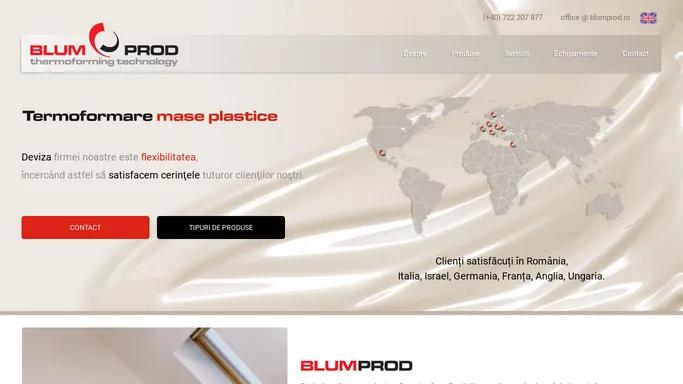 Blum Prod - mase plastice termoformate, blistere, ambalaje din plastic, reclame