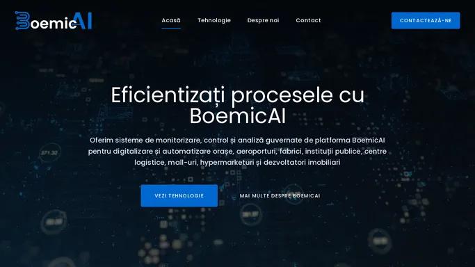 Acasa - Boemic - Platforma AI pentru orase smart, spitale, zona de retail