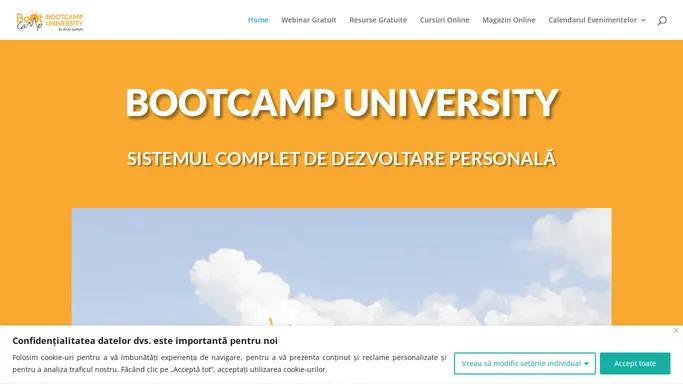 Bootcamp University by Andy Szekely - Sistemul complet de dezvoltare personala - Bootcamp University by Andy Syekely