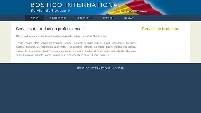 Servicii de traducere - Bostico International