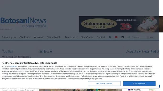 BotosaniNews.ro - Cel mai bun site de stiri din Botosani, actualizat 24 de ore din 24