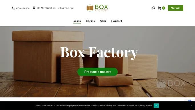 Boxfactory – Producator si furnizor de produse din carton pe piata din Romania