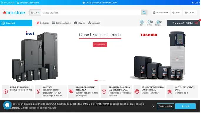 Braistore - Convertizoare de frecventa, Invertoare, Softstartere, Aparate de masura
