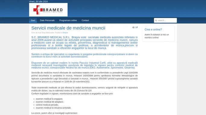 Servicii medicale de medicina muncii Brasov