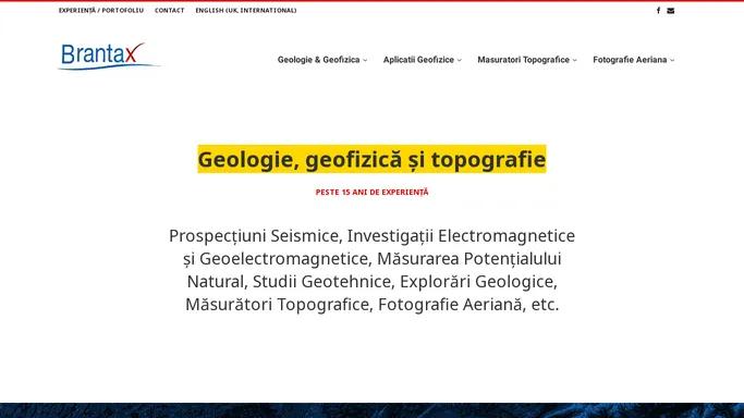 Geofizica, Geologie, Geotehnica, Topografie, Fotografie Aeriana / Brantax