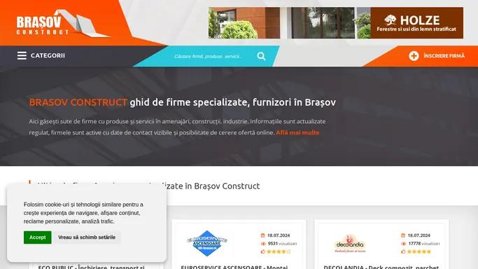 Ghid firme, furnizori in Brasov | Brasov Construct