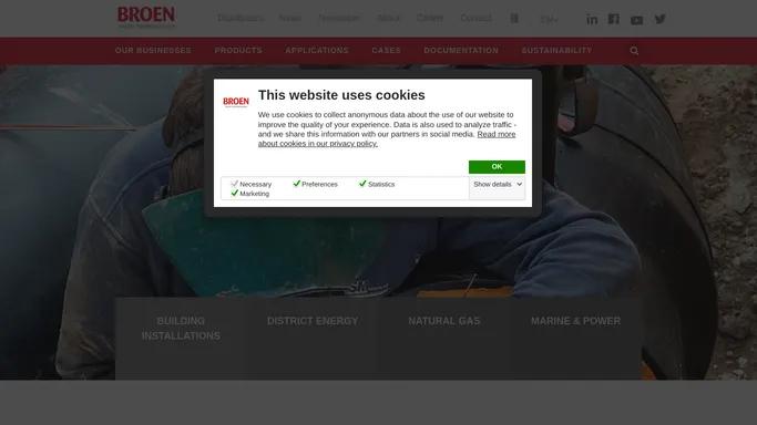 BROEN Valve Technologies - Ballofix®, Ballomax®, Clorius Controls