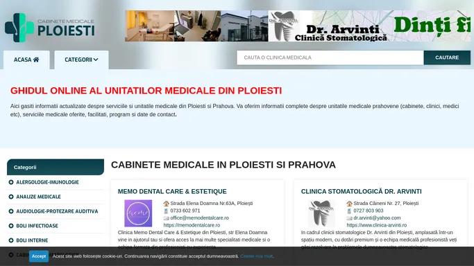 Ghidul Cabinete Medicale Ploiesti si Prahova - clinici, medici, farmacii, spitale