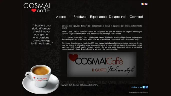 Caffe Cosmai cafea ecologica