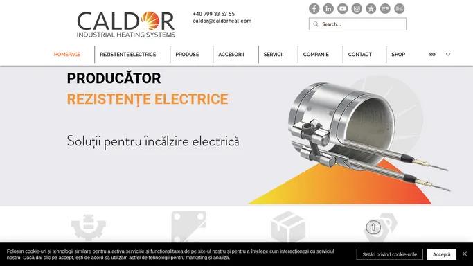 Caldor Industrial Heating | Sisteme de incalzire electric | Romania