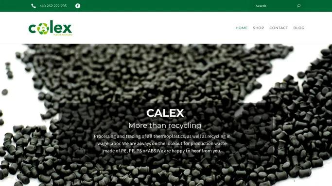 Calex – Plastic recycling