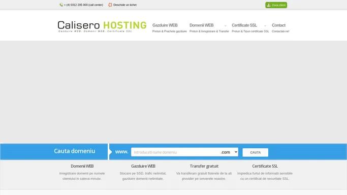 Calisero HOSTING - Gazduire, Domenii WEB, Certificate SSL | Calisero HOSTING