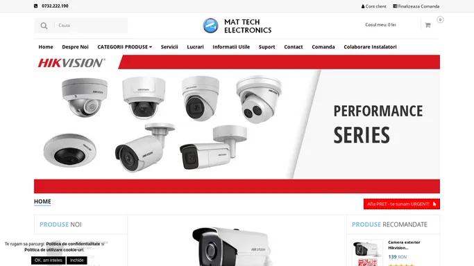 Supraveghere video Bucuresti, sisteme de alarma, control acces - Mat Tech Electronics