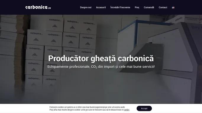 Producator Gheata Carbonica | Livram In Iasi Si In Toata Tara!