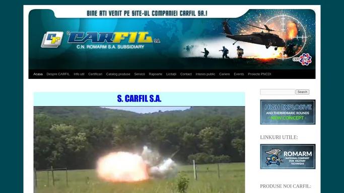 S. Carfil S.A. | Producator de tehnica militara | Brasov