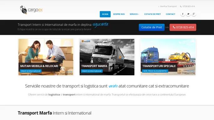 Transport Marfa Intern si International, Logistica si Depozitare