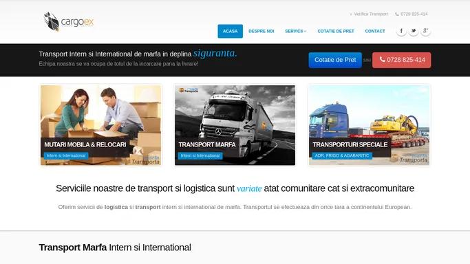 Transport Marfa Intern si International, Logistica si Depozitare