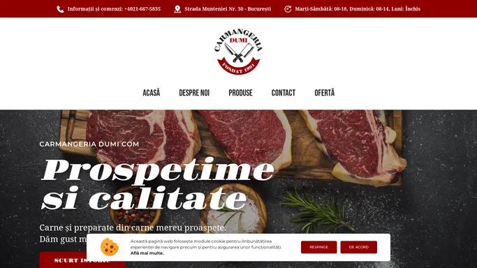 Carmangeria Dumi - Carne si preparate din carne mereu proaspete