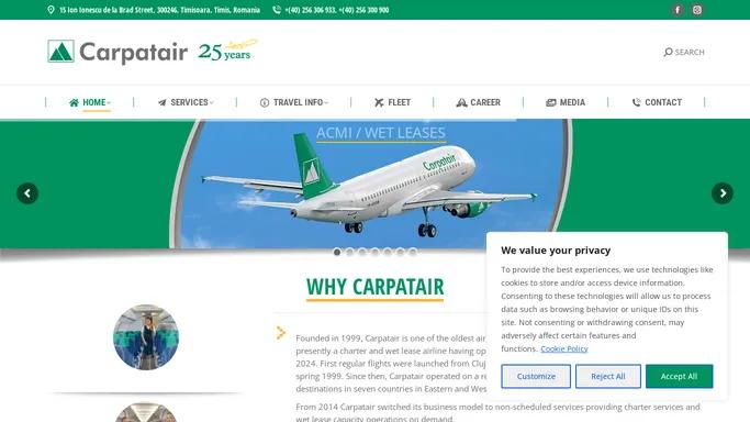 Home - Carpatair | ACMI / WET LEASES, CHARTERS | Quality & Professional Flight Services