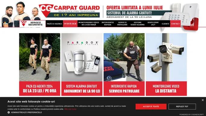 Firma de paza si protectie - sisteme alarma | CARPAT GUARD