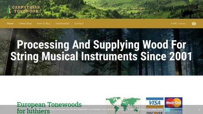 Carpathian Tonewood – European Tonewoods for Musical Instruments