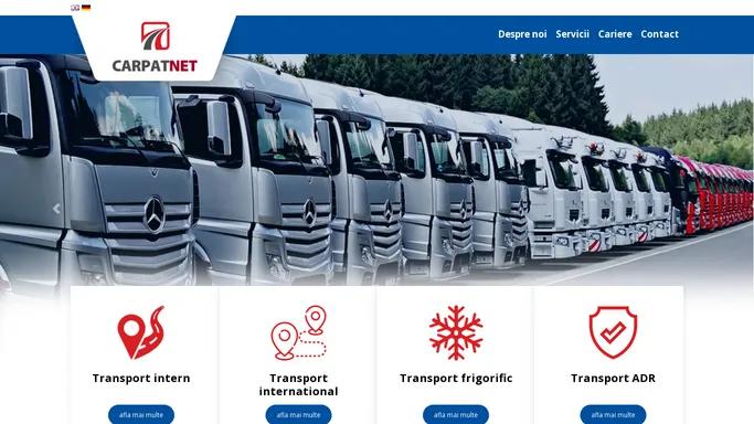 Carpat Net - transport intern, transport international, transport frigorific, transport ADR