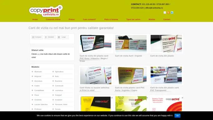 Carti Vizita - cele mai bune preturi pentru calitate garantata
