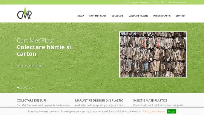 Colectare, reciclare, refolosire deseuri - Orastie, Hunedoara - Cart Met Plast