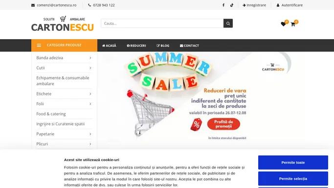 Cumpara online materiale si accesorii pentru ambalare! - cartonescu.ro