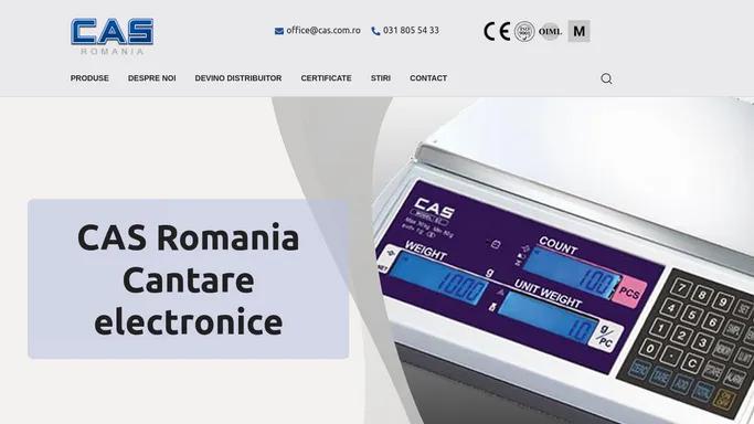 CAS Romania – Cantare electronice