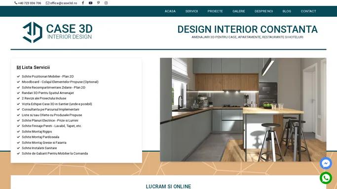 Design Interior Constanta | Amenajari Case | Proiectare 3D