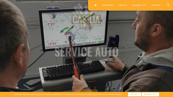 Service Auto Codlea-Brasov, servicii de mecanica auto, mentenanta autovehicule, lucrari de tinichigerie si vopsitorie auto | Alege Casilia RAR pentru masina ta, un service auto cu profesionisti si dotat cu aparatura moderna. Diagnoza computerizata. Sistem de directie 3D pentru reglajul geometriei rotilor.