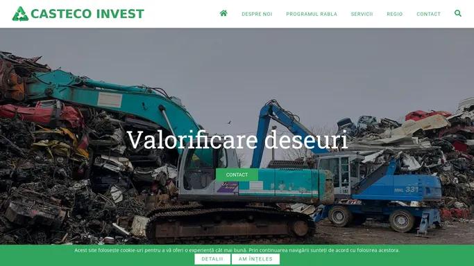 Casteco Invest - colectare si reciclare deseuri nepericuloase, valorificare deseuri | Casteco Invest - colectare si reciclare deseuri nepericuloase, valorificare deseuri