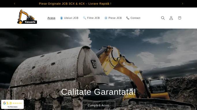 Piese Originale JCB Romania | Filtre, Uleiuri 3CX 4CX | Casuario