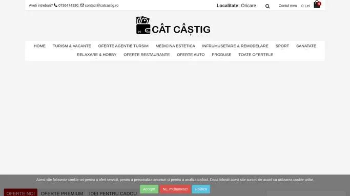 CatCastig.ro: Site Vouchere, Promotii si Reduceri pana la 90%