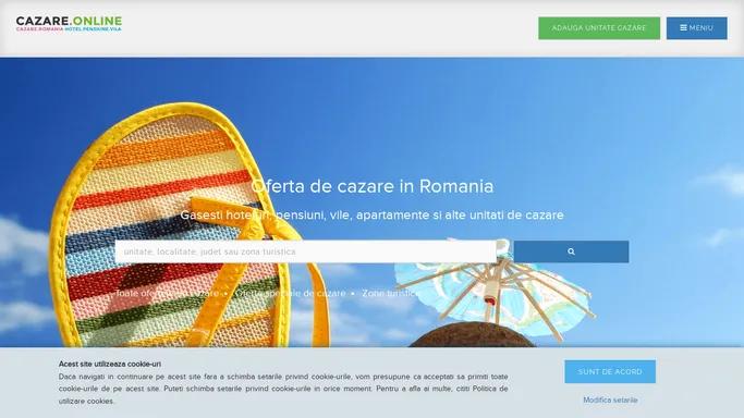 Cazare Romania 2024 - 2025 - Hotel, Motel, Pensiune, Vila