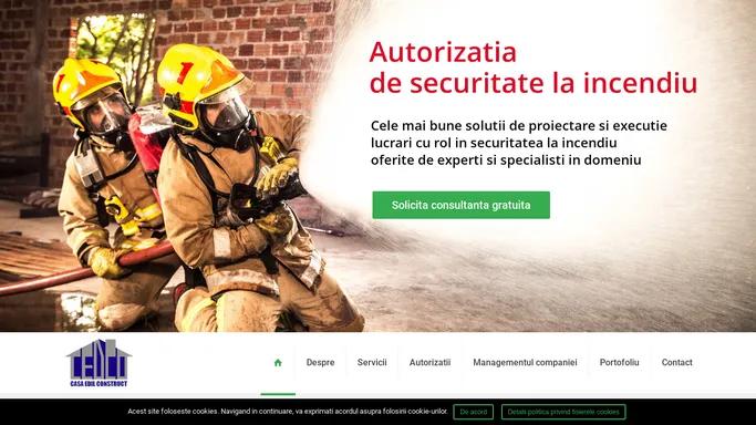 Casa Edil Construct | Autorizatie de securitate la incendiu