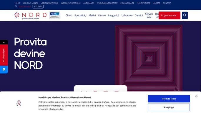 Nord - clinici si spitale private in Bucuresti, Suceava si Pitesti | Nord, Grupul Medical Provita