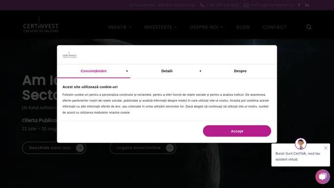 SAI Certinvest SA | Creator de Valoare