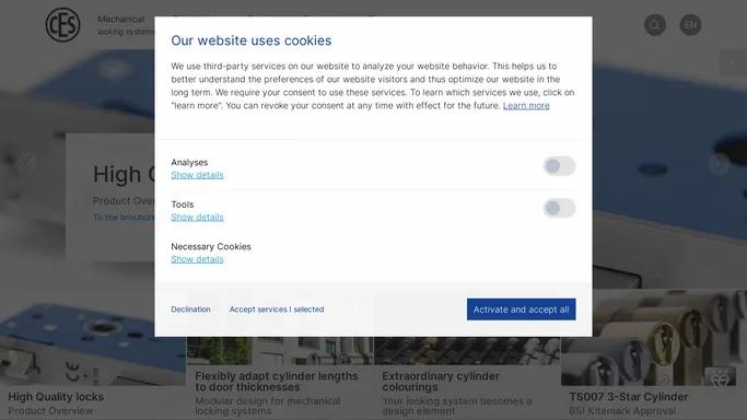 CES | Manufacturer of locking systems and access control