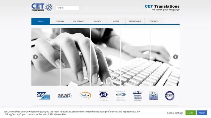 Translation services - CET Translations