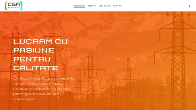 CGA Electric Projects – Constanta – Lucram cu pasiune pentru calitate