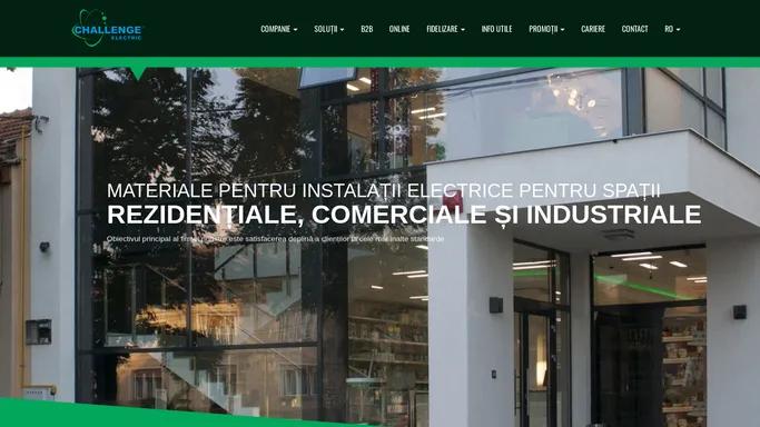 Challenge Electric - Depozit si distributie materiale si echipamente pentru instalatii electrice, bihor, oradea, salonta, online, weshop