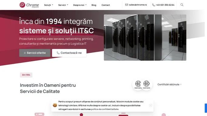 Chrome Computers – integram sisteme si solutii IT&C